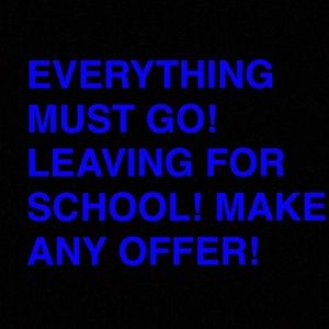 MAKE ANY OFFER IN CLOSET!